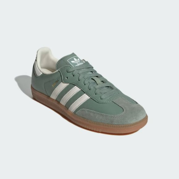 Adidas Green Gazelle Sneakers with Suede Upper - Picture 4 of 8